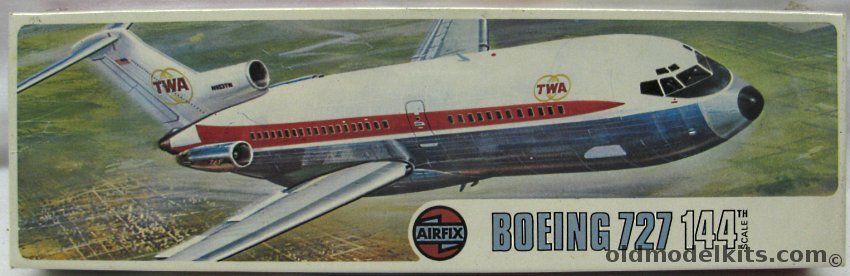 Airfix 1/144 Boeing 727-100 TWA, 03173-6 plastic model kit